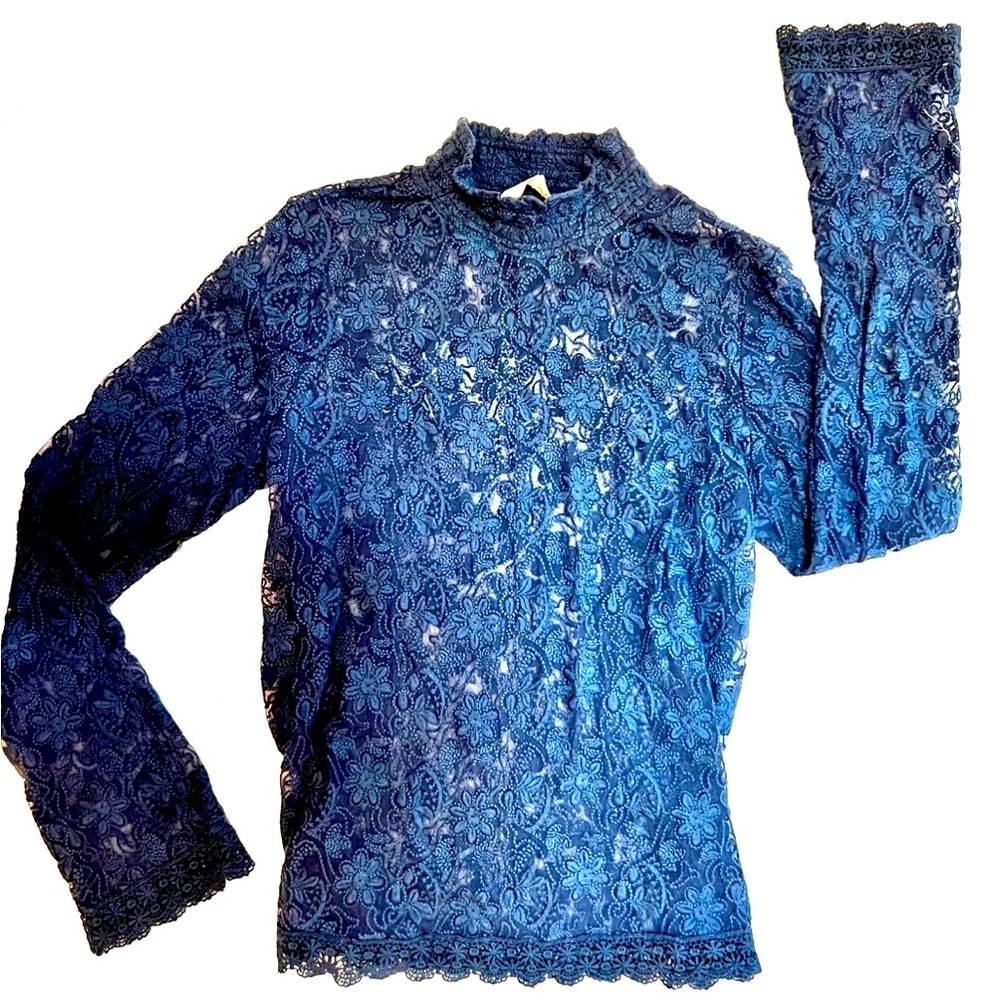 Navy blue Odd Molly lace shirt